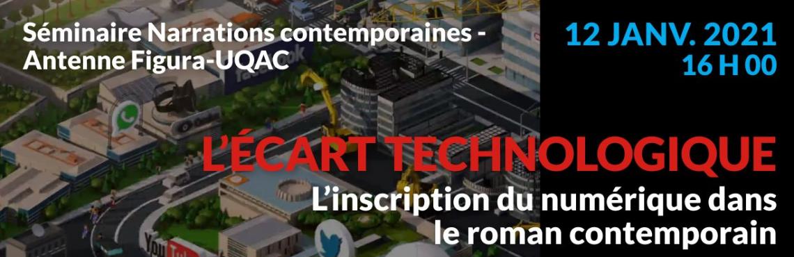 Affiche de la conférence «L'écart technologique» (S. Marcotte)